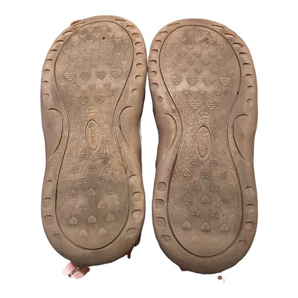 Carter's Fringe Ankle Boots Size 11 Rose Gold Metallic Boho Whimsy Western Play - Picture 5 of 6